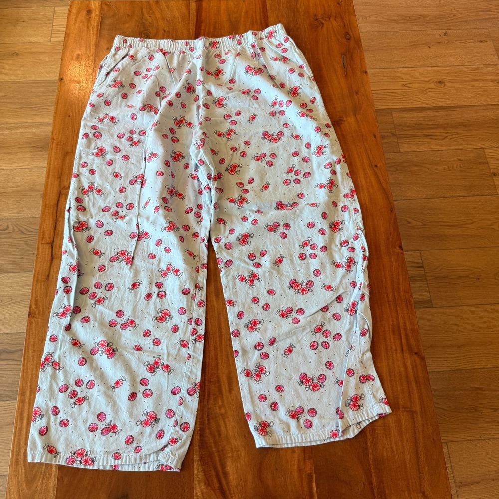 Colsie Women's Blue/Red Peppermint Candy Pajama Pants Size XL